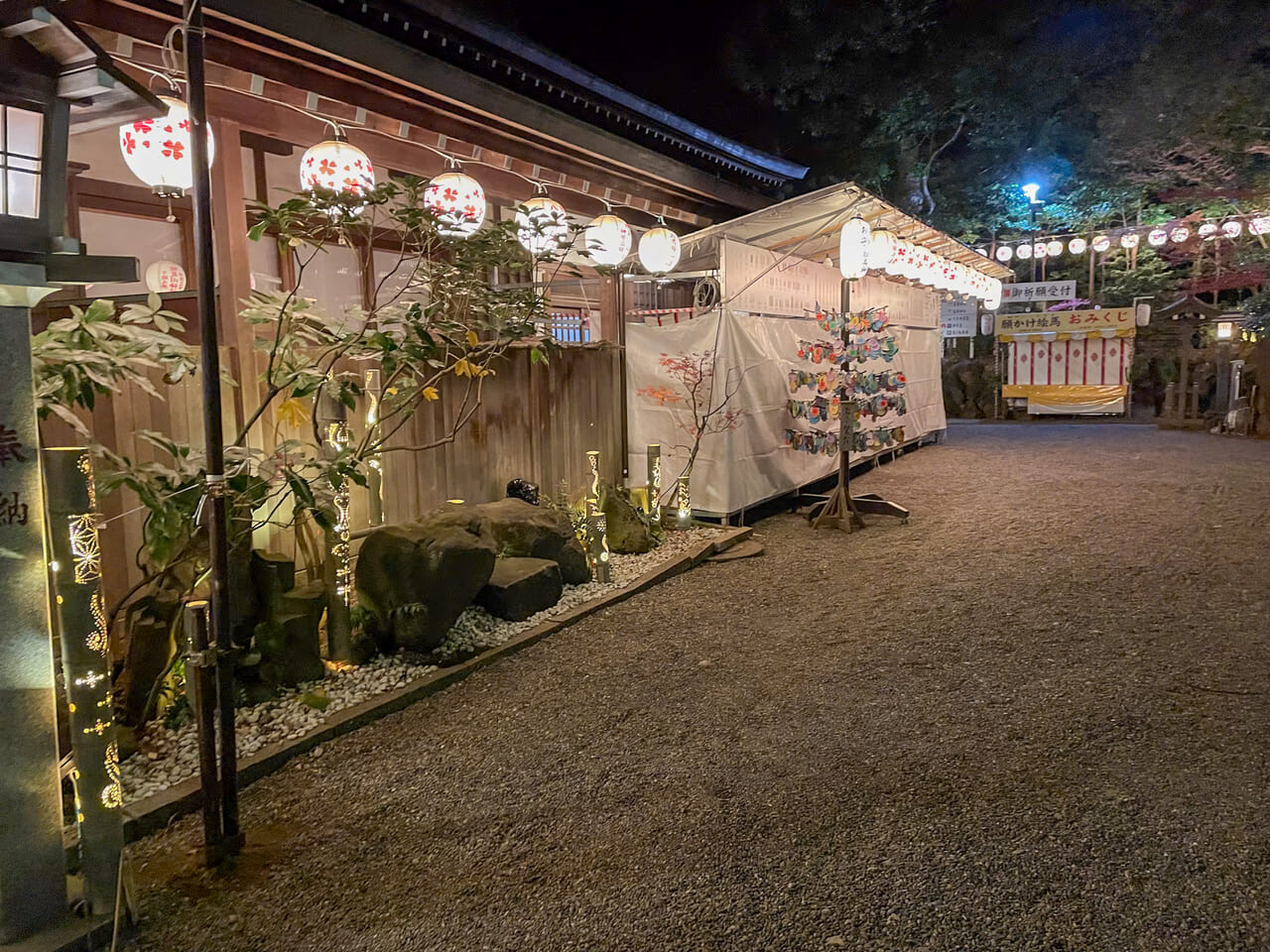 2023年12月検見川神社竹あかり4