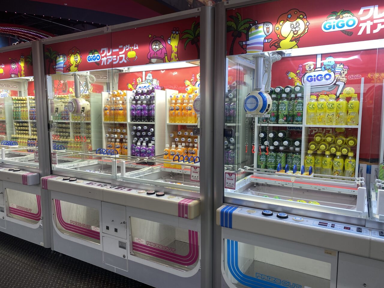 クレーンゲーム　飲料